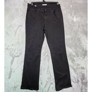 Levis Classic Bootcut Jeans Womens 14M W32 L32 Black Denim 39252-0017 Stretch